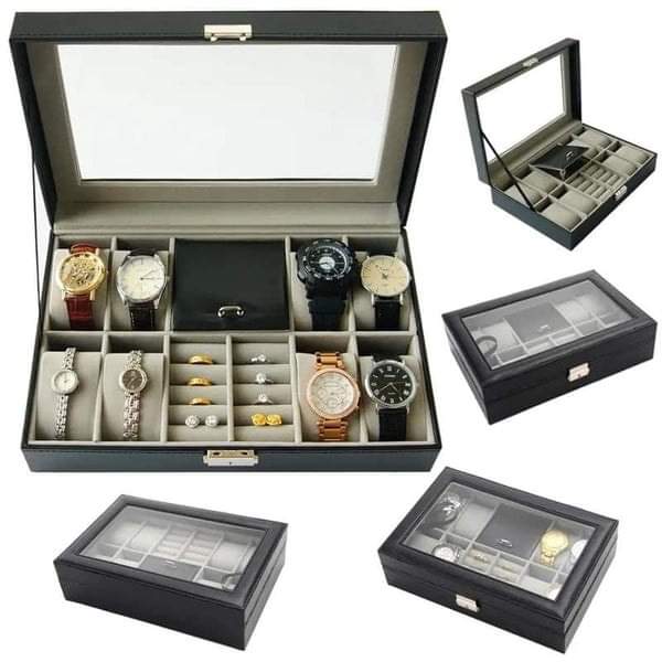 8 Grid Watch + Ring Organizer box