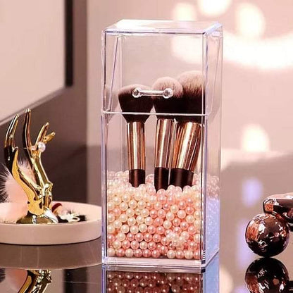 Acrylic Pearls Makeup Brush Holder