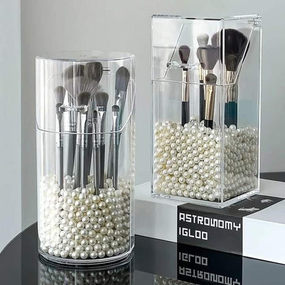 Acrylic Pearls Makeup Brush Holder