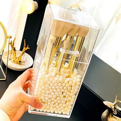 Acrylic Pearls Makeup Brush Holder