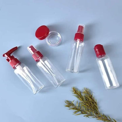 Pack Of 4pcs Vacuum Cosmetic Travel Bottle Set