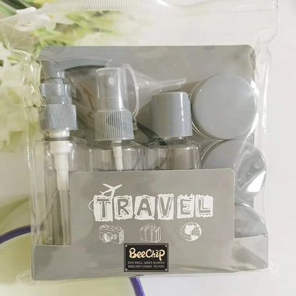 Pack Of 4pcs Vacuum Cosmetic Travel Bottle Set