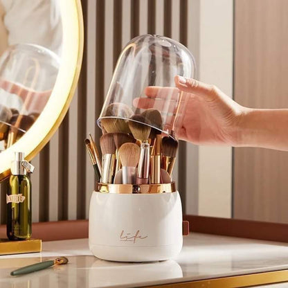 Luxury Rotating Makeup Brush Organizer