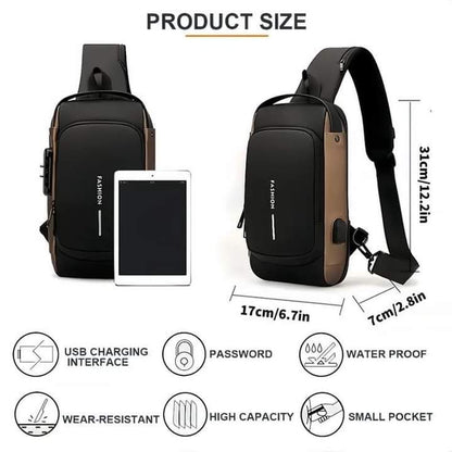 Shoulder Bag With USB Charging Port