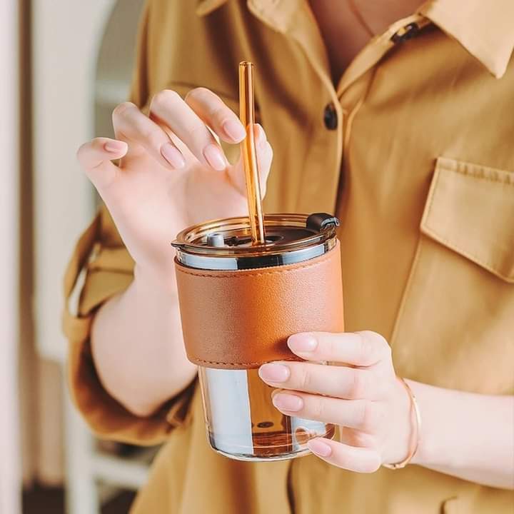 Creative Straw Glass Mug