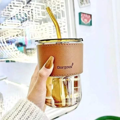 Creative Straw Glass Mug