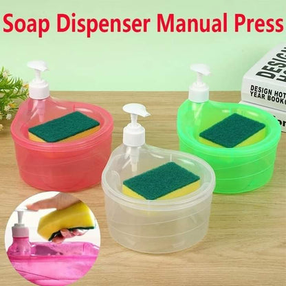 Soap Dispenser And Scrubber Holder