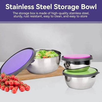 3Pcs Stainless Steel Bowl