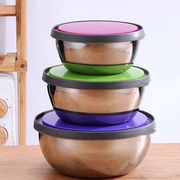 3Pcs Stainless Steel Bowl