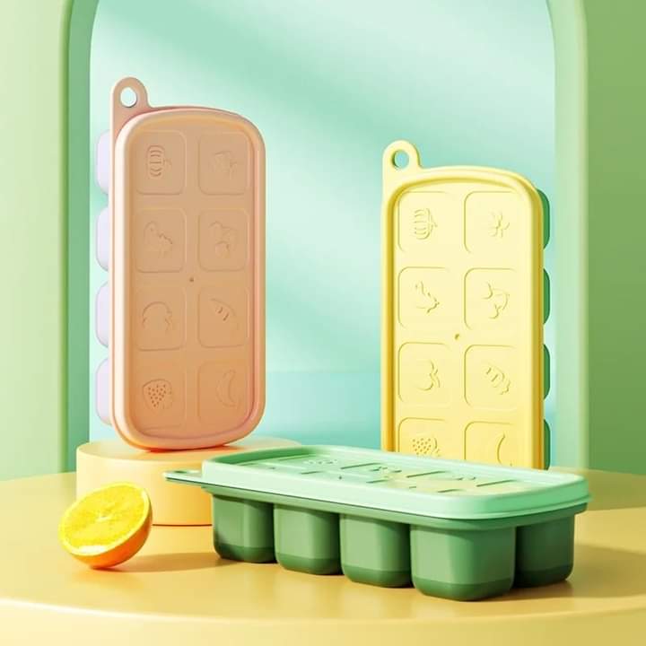 Silicone Ice Cube Tray With Lid