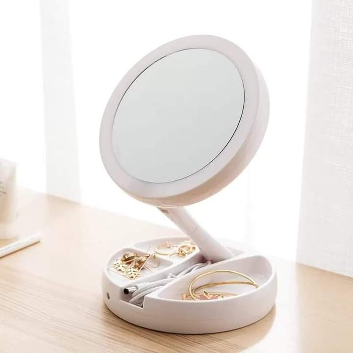 Double Sided Foldable Led Mirror