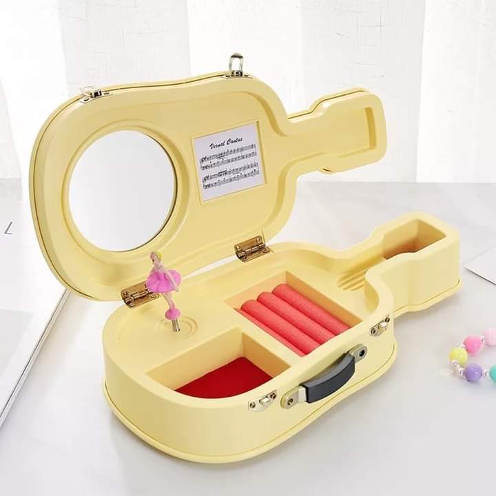 Guitar Violin Shape Jewellery Box