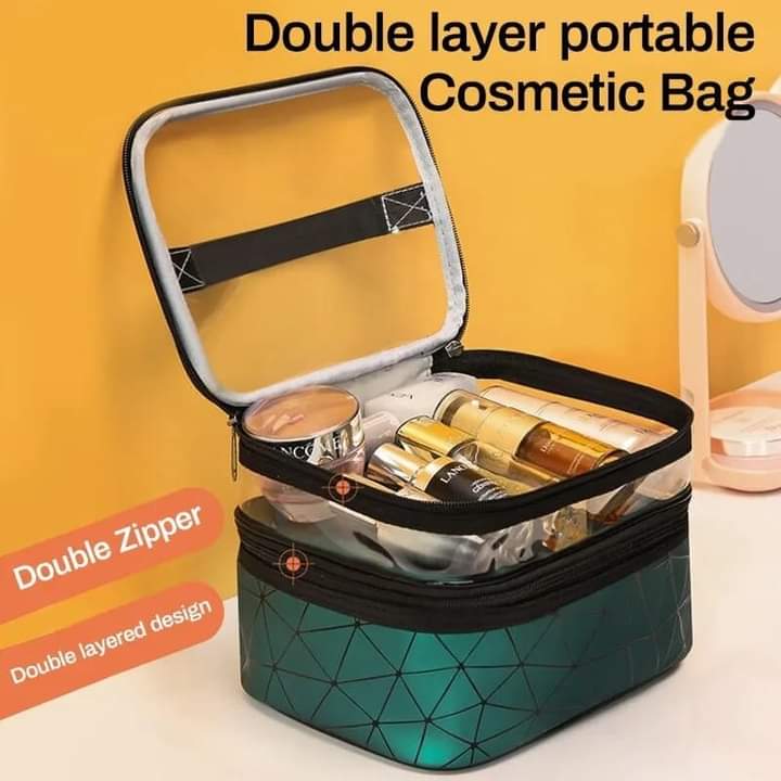 Double Layer Makeup Bag