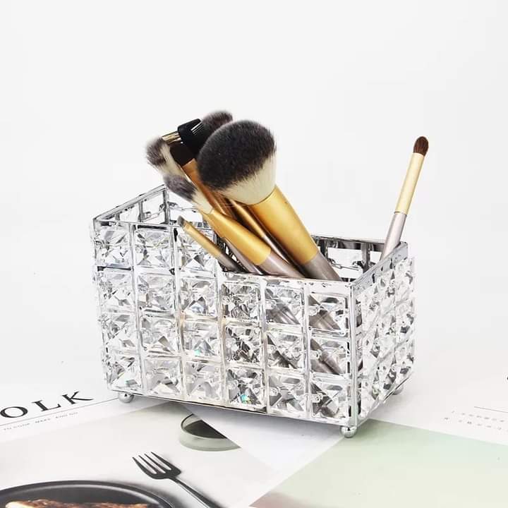 Nordic 2 In 1 Crystal Makeup Brush Holder