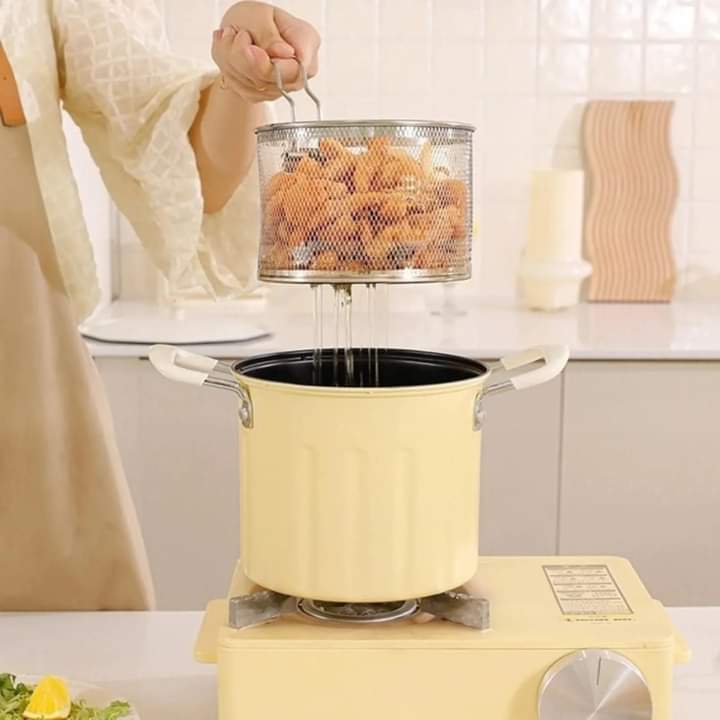 3L Deep Frying Pot With Lid