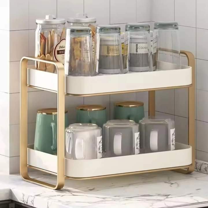 Luxury 2 Tier Drain Storage Rack