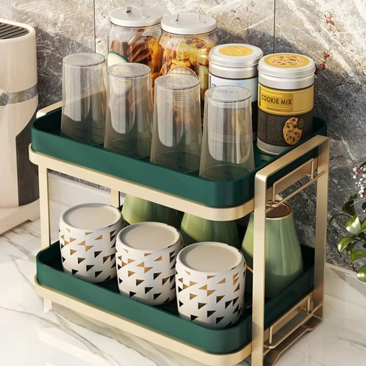 Luxury 2 Tier Drain Storage Rack