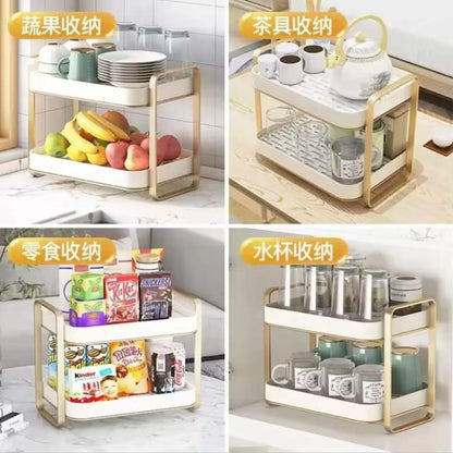 Luxury 2 Tier Drain Storage Rack