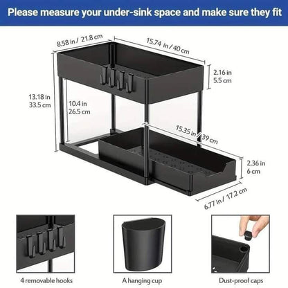 2 Layer Kitchen Storage Rack