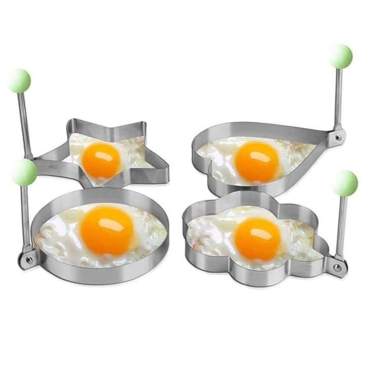 4 Pcs Egg Shaper Stainless Steel