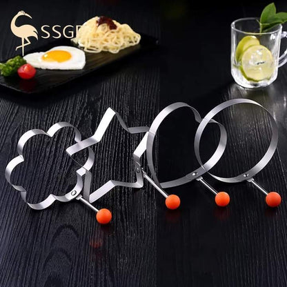 4 Pcs Egg Shaper Stainless Steel