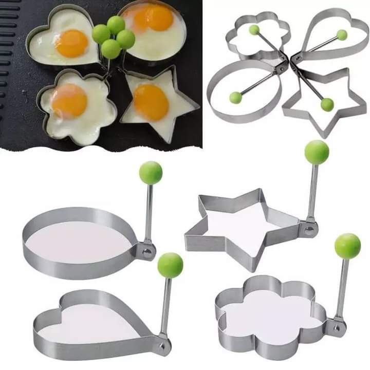 4 Pcs Egg Shaper Stainless Steel