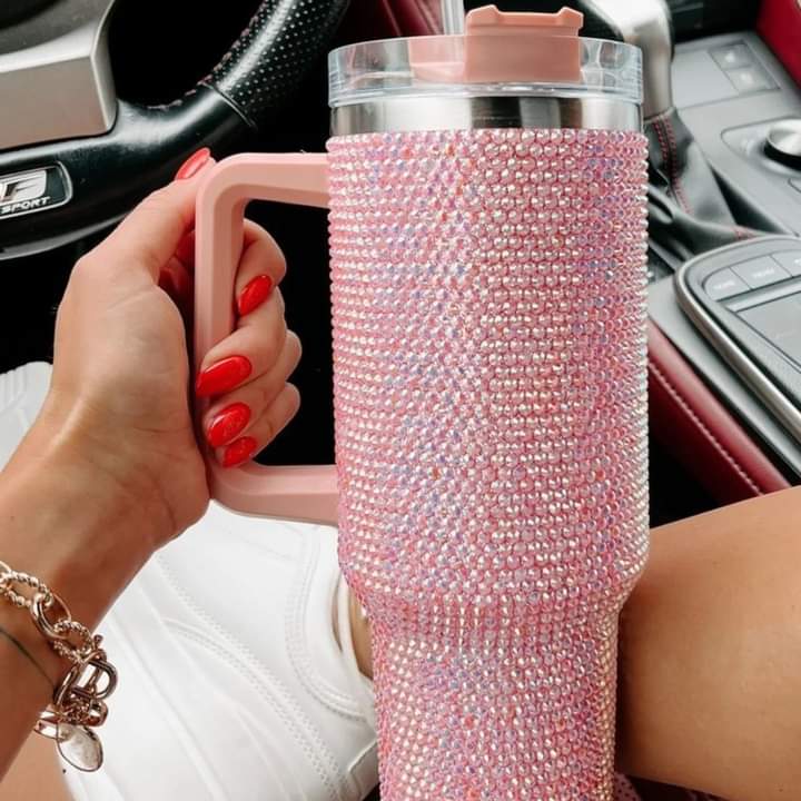 Stainless Steel Rhinestone Tumbler