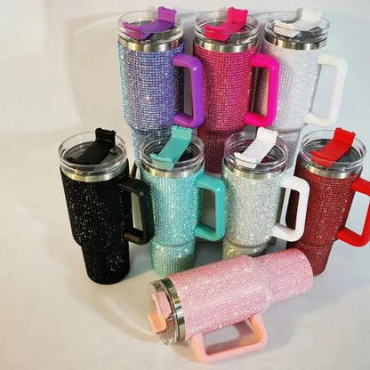 Stainless Steel Rhinestone Tumbler