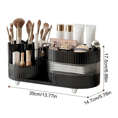 360° Rotating Multiple Compartments Makeup Storage Box