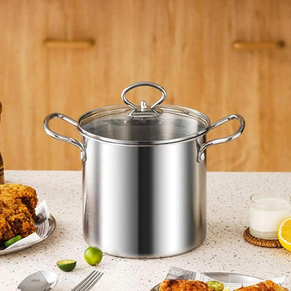 3.5 L Deep Frying Pot With Glass Lid