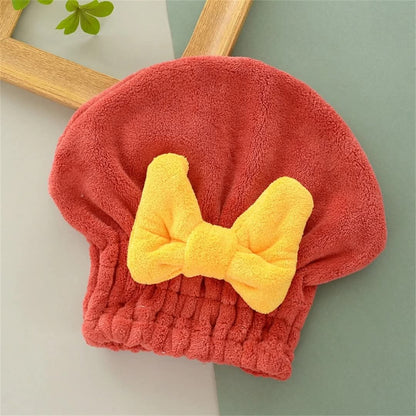 Water Absorbent Shower Cap With Bow