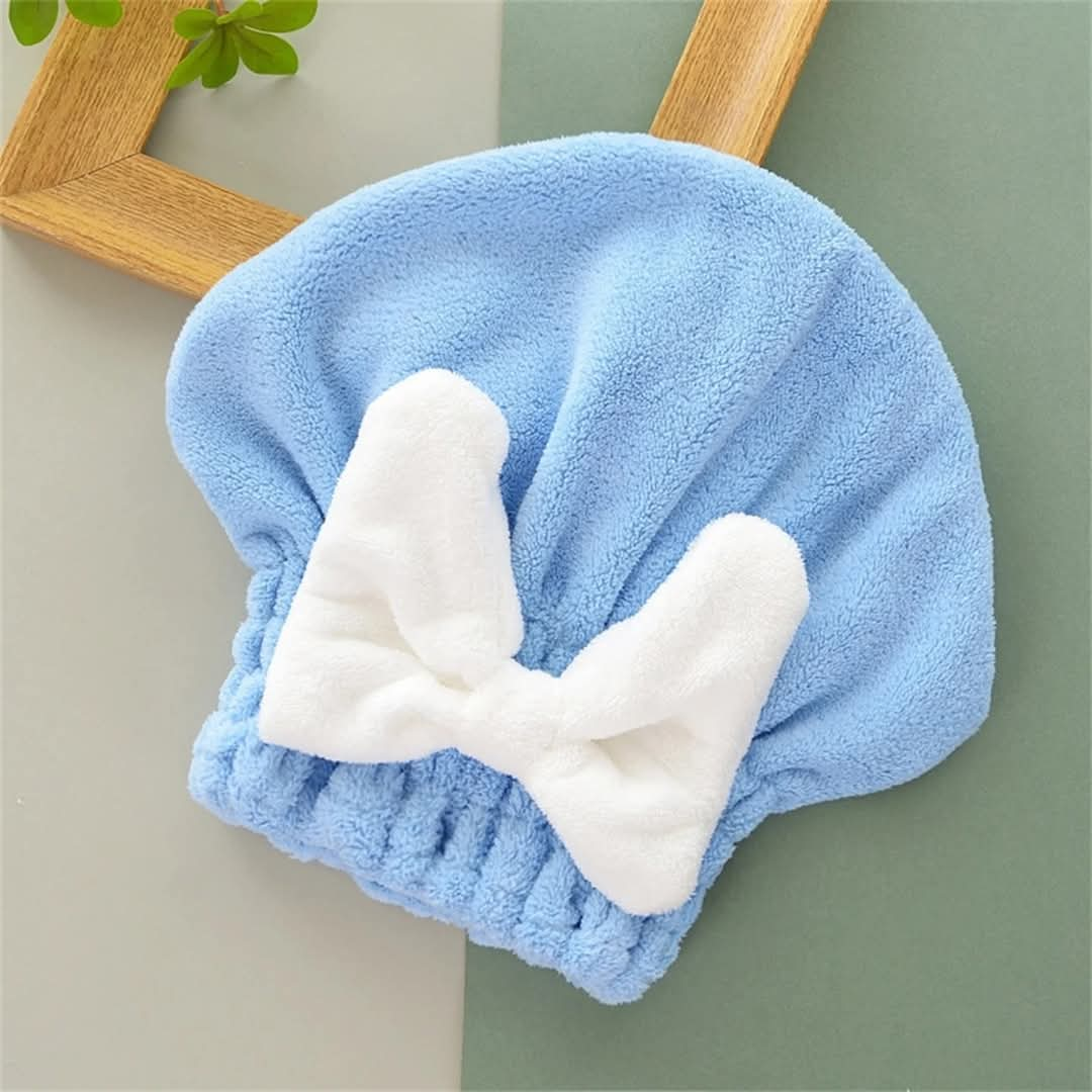 Water Absorbent Shower Cap With Bow