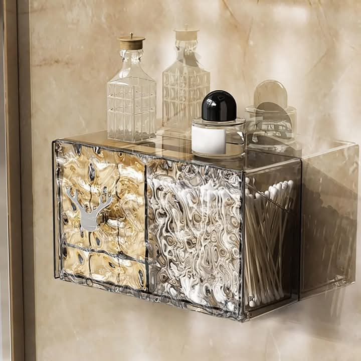 Acrylic wall mounted glam organizer