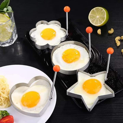 4 Pcs Egg Shaper Stainless Steel