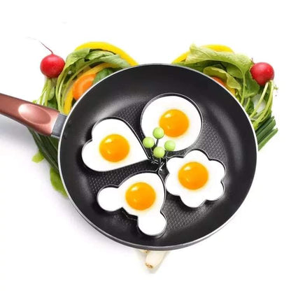 4 Pcs Egg Shaper Stainless Steel