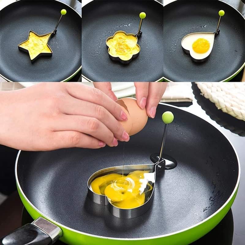 4 Pcs Egg Shaper Stainless Steel