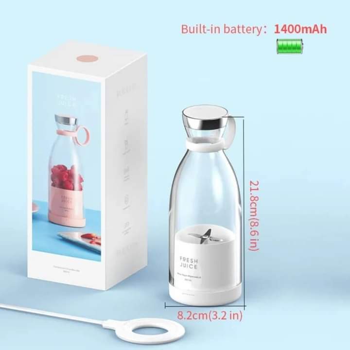 4 Blades Usb Rechargeable Juice Bottle