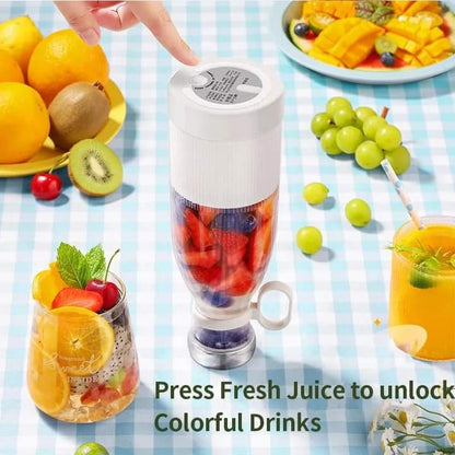 4 Blades Usb Rechargeable Juice Bottle