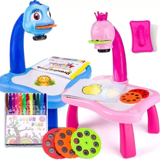 Children LED Projector Art Drawing Desk