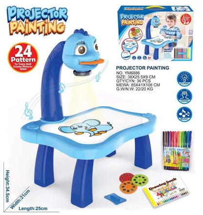 Children LED Projector Art Drawing Desk