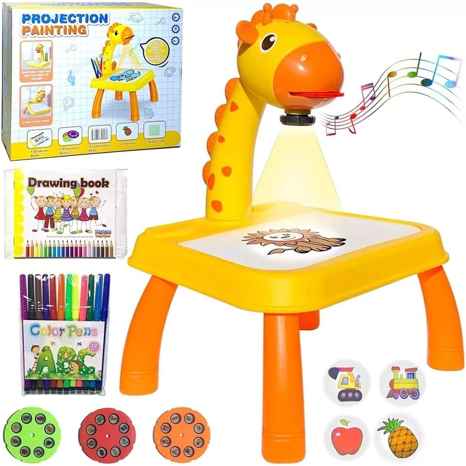 Children LED Projector Art Drawing Desk