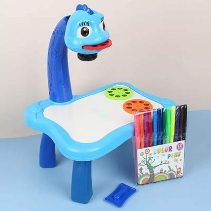 Children LED Projector Art Drawing Desk