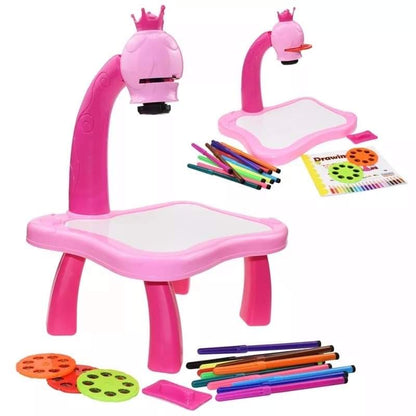 Children LED Projector Art Drawing Desk