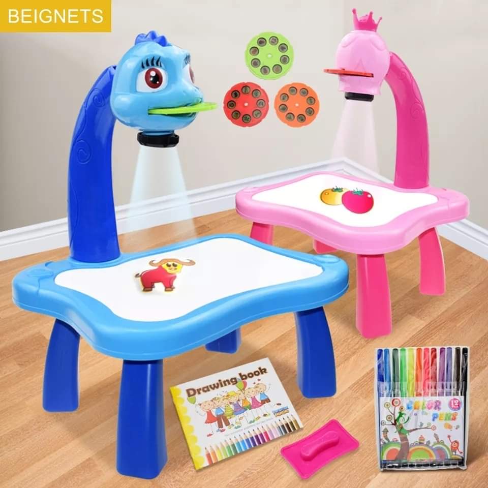 Children LED Projector Art Drawing Desk