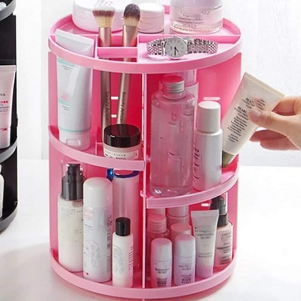 Large Capacity Rotating Cosmetic Organizer