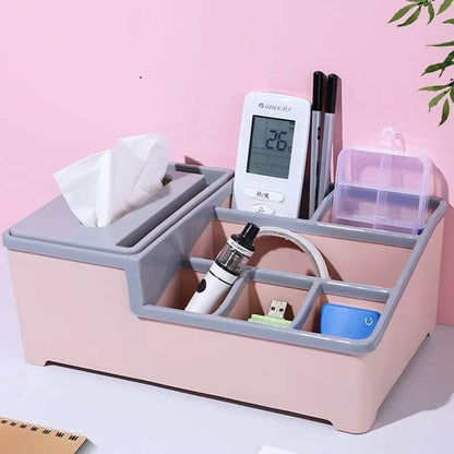 Multifunctional Desktop Tissue Storage Box