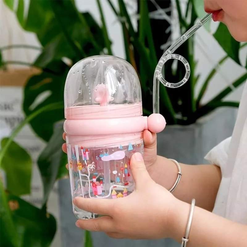 Straw Kids Water Bottle (250ML)