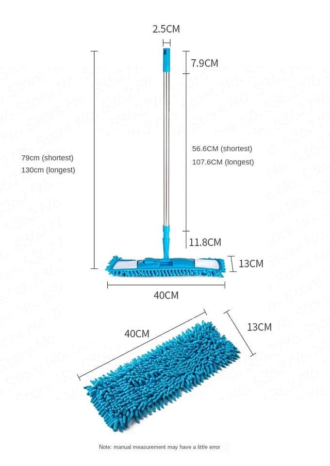 Telescopic Microfiber Flat Mop