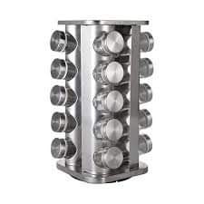 Rotating stainless steel Spice organizer