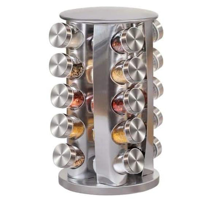 Rotating stainless steel Spice organizer